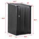 Metal Firewood Storage Shed