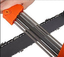 Chainsaw Sharpening File Kit, Metal Chain Sharpener Tool with 13/64" Round Files and Flat File, Fits 3/8" & .404" Chains