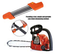 Chainsaw Sharpening File Kit, Metal Chain Sharpener Tool with 13/64" Round Files and Flat File, Fits 3/8" & .404" Chains