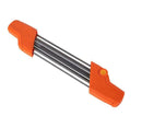 Chainsaw Sharpening File Kit, Metal Chain Sharpener Tool with 13/64" Round Files and Flat File, Fits 3/8" & .404" Chains