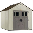 Suncast Tremont 8-ft x 10-ft Resin Outdoor Storage Shed with Skylights and Floor Included