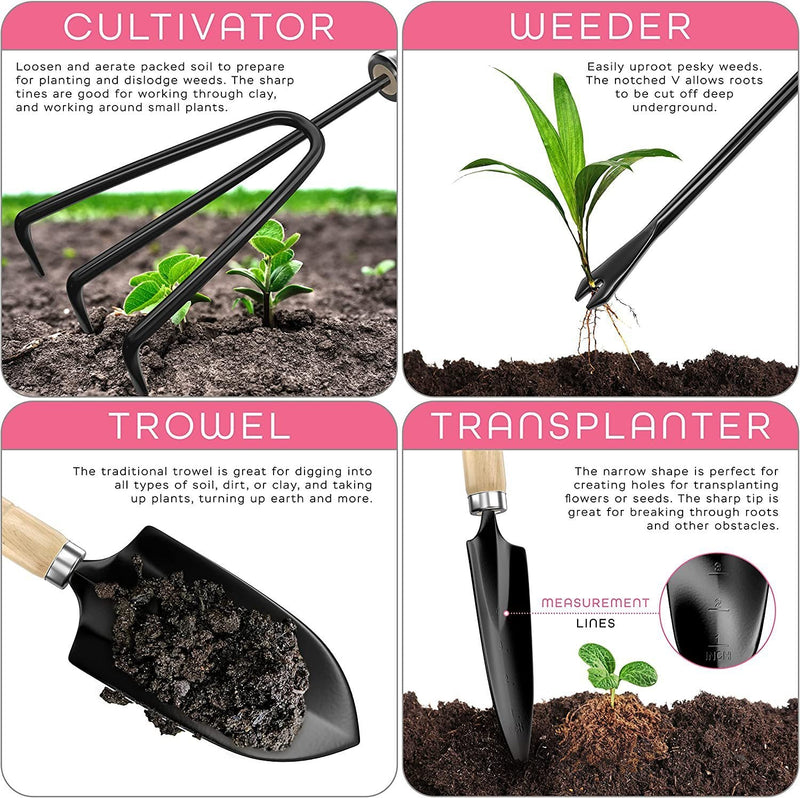 Hot Selling Stainless Steel Gardening Tools Suit