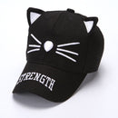 Kids’ Korean Cotton Baseball Cap Cute Cat Design Sun Hat
