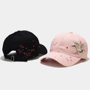 Women’s Cotton Embroidered Baseball Cap Adjustable Curved Brim Sports Hat