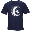 Men’s “Digging the Moon” Print Casual O-Neck T-Shirt – Short Sleeve Fashion Top