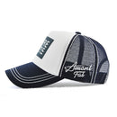 Letter Print Mesh Baseball Cap Adjustable Summer & Autumn Hat