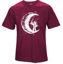 Men’s “Digging the Moon” Print Casual O-Neck T-Shirt – Short Sleeve Fashion Top