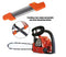 Chainsaw Sharpening File Kit, Metal Chain Sharpener Tool with 13/64" Round Files and Flat File, Fits 3/8" & .404" Chains