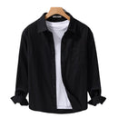 Simple Solid Color Shirt Artistic Casual Coat