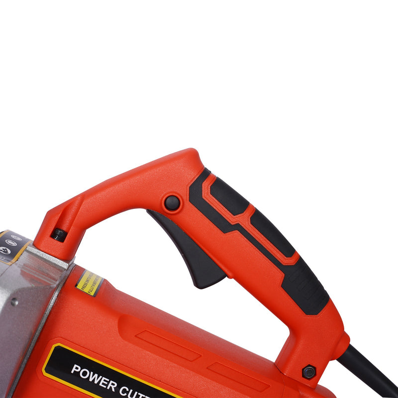 Electric 14" Wet/Dry Concrete Cut-Off Saw with Guide Roller & Water Line Attachment