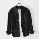 Men's Small Stand Collar Casual Shirt