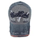 Washed Cotton Baseball Cap Adjustable Curved Brim Hat