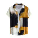 Men's Casual Fashion 3D Digital Printing Short Sleeve Shirt