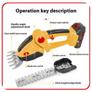 Electric Hedge Shears Dual-purpose Rechargeable Pruning Shear Mower