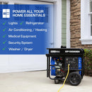 DuroMax XP13000EH Dual Fuel Portable Generator for Home Backup Power