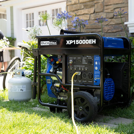 DuroMax XP13000EH Dual Fuel Portable Generator for Home Backup Power