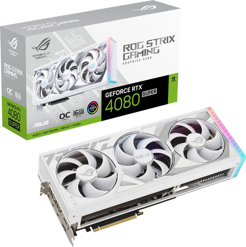 ASUS ROG Strix GeForce RTX 4080 SUPER White OC Gaming Graphics Card