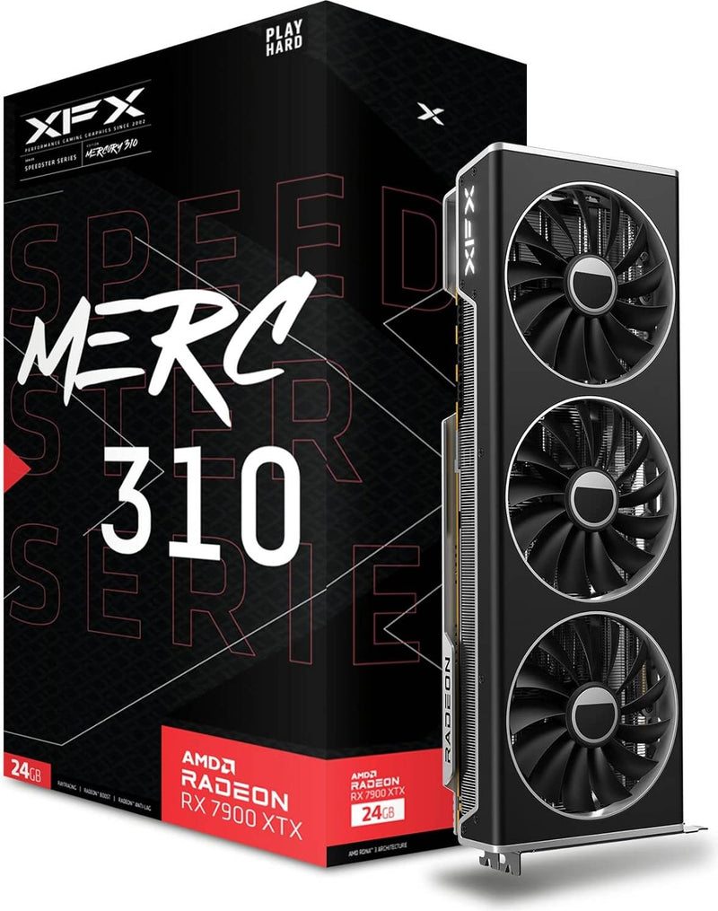 XFX Radeon RX 7900 XTX Speedster MERC310 Black 24GB GDDR6 Gaming GPU