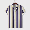 Fashion Striped Printed Men's Casual Shirt