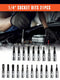 Part-driven Socket Claw Ratchet Wrench Tool Set, With Drill Socket Set, Metric And Extension Rods, For Auto Repair And Home Use