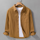 Simple Solid Color Shirt Artistic Casual Coat