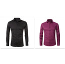Spring And Autumn Formal Casual High-end Black Shirt Men's Long Sleeve