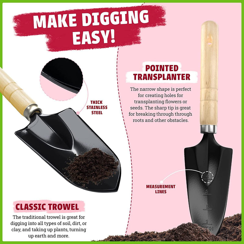 Hot Selling Stainless Steel Gardening Tools Suit