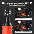 TQUAGGA 18V Cordless Electric Ratchet Wrench Set, Power Ratchet Wrench